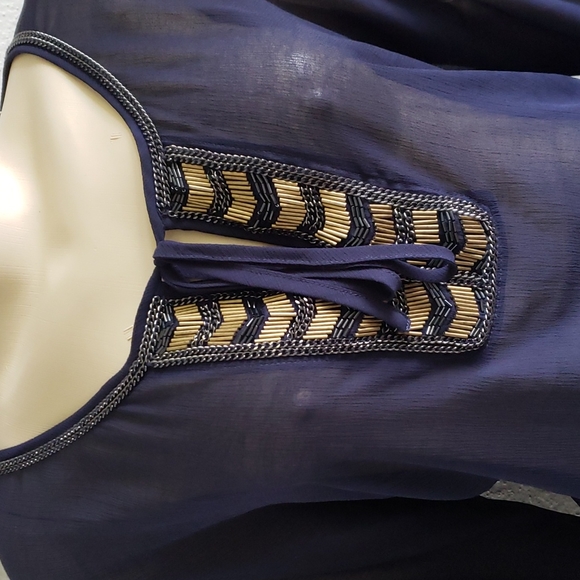 CADIE Navy Blue Cover-Up Swim Size XL - Picture 5 of 6